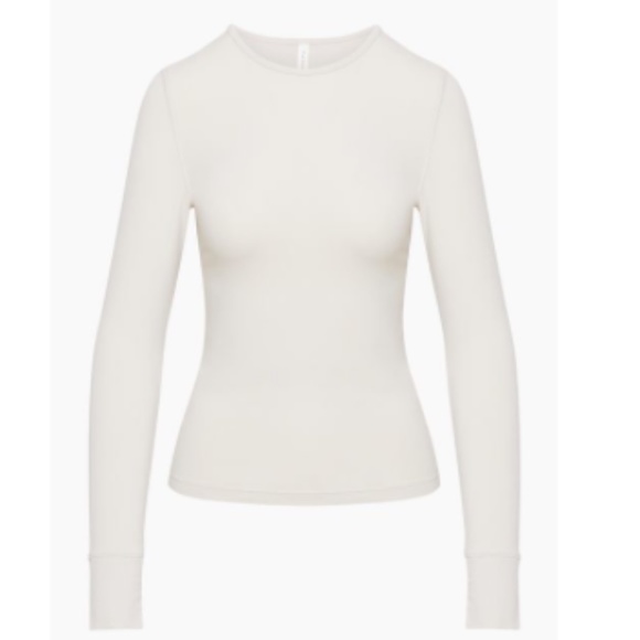 white / cream long sleeve t-shirt - Picture 1 of 2